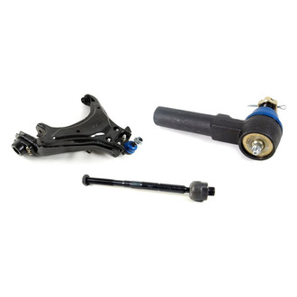 Mevotech® - Supreme™ Front Driver Side Lower Control Arm with Ball Joint and Tie Rod End Kit