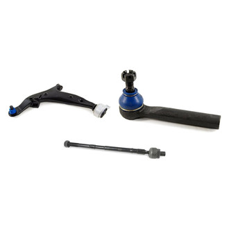 Mevotech® - Supreme™ Front Driver Side Lower Control Arm with Ball Joint and Tie Rod End Kit