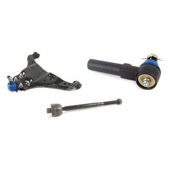 Mevotech® - Supreme™ Front Driver Side Lower Control Arm with Ball Joint and Tie Rod End Kit