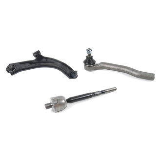 Mevotech® - Supreme™ Front Driver Side Lower Control Arm with Ball Joint and Tie Rod End Kit