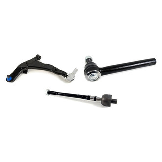 Mevotech® - Supreme™ Front Driver Side Lower Control Arm with Ball Joint and Tie Rod End Kit