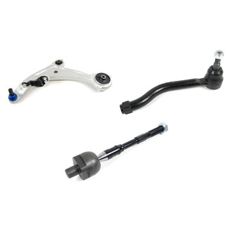 Mevotech® - Supreme™ Front Driver Side Lower Control Arm with Ball Joint and Tie Rod End Kit