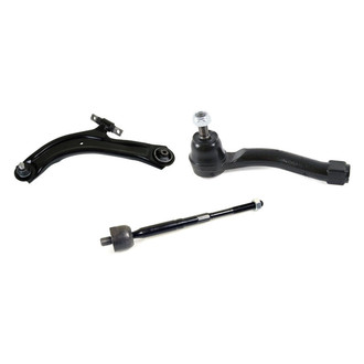 Mevotech® - Supreme™ Front Driver Side Lower Control Arm with Ball Joint and Tie Rod End Kit
