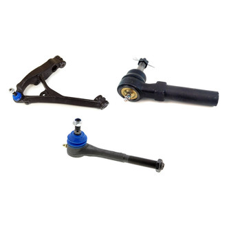 Mevotech® - Supreme™ Front Driver Side Lower Control Arm with Ball Joint and Tie Rod End Kit