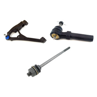Mevotech® - Supreme™ Front Driver Side Lower Control Arm with Ball Joint and Tie Rod End Kit