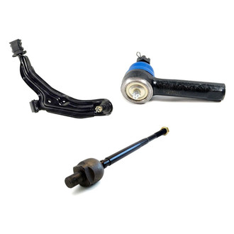 Mevotech® - Supreme™ Front Driver Side Lower Control Arm with Ball Joint and Tie Rod End Kit