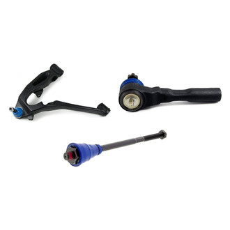 Mevotech® - Supreme™ Front Driver Side Lower Control Arm with Ball Joint and Tie Rod End Kit