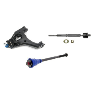 Mevotech® - Supreme™ Front Driver Side Lower Control Arm with Ball Joint and Tie Rod End Kit