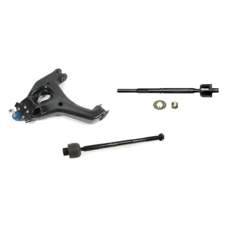 Mevotech® - Supreme™ Front Driver Side Lower Control Arm with Ball Joint and Tie Rod End Kit