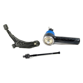 Mevotech® - Supreme™ Front Driver Side Lower Control Arm with Ball Joint and Tie Rod End Kit
