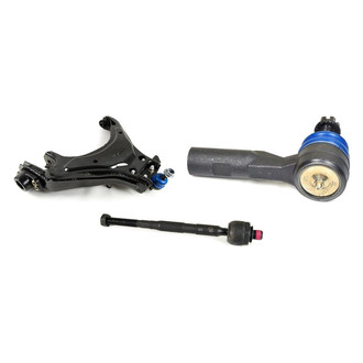 Mevotech® - Supreme™ Front Driver Side Lower Control Arm with Ball Joint and Tie Rod End Kit