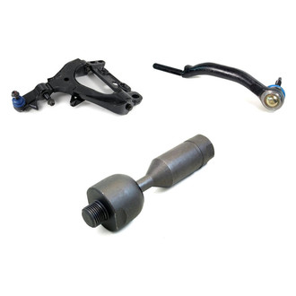 Mevotech® - Supreme™ Front Driver Side Lower Control Arm with Ball Joint and Tie Rod End Kit