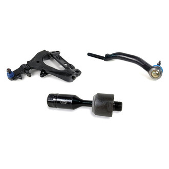 Mevotech® - Supreme™ Front Driver Side Lower Control Arm with Ball Joint and Tie Rod End Kit