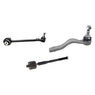 Mevotech® - Supreme™ Front Driver Side Lower Control Arm with Ball Joint and Tie Rod End Kit