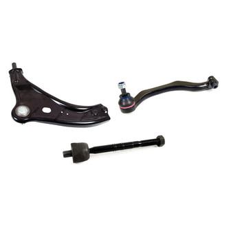 Mevotech® - Supreme™ Front Driver Side Lower Control Arm with Ball Joint and Tie Rod End Kit
