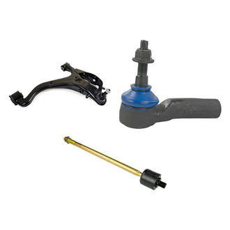 Mevotech® - Supreme™ Front Driver Side Lower Control Arm with Ball Joint and Tie Rod End Kit