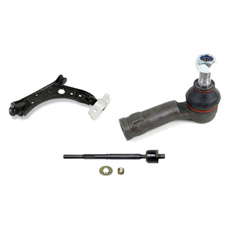 Mevotech® - Supreme™ Front Driver Side Lower Control Arm with Ball Joint and Tie Rod End Kit