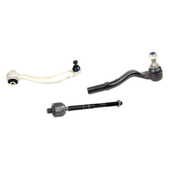 Mevotech® - Supreme™ Front Driver Side Lower Control Arm with Ball Joint and Tie Rod End Kit