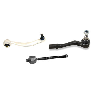 Mevotech® - Supreme™ Front Driver Side Lower Control Arm with Ball Joint and Tie Rod End Kit