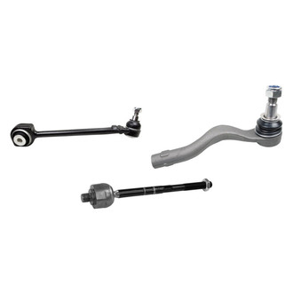 Mevotech® - Supreme™ Front Driver Side Lower Control Arm with Ball Joint and Tie Rod End Kit
