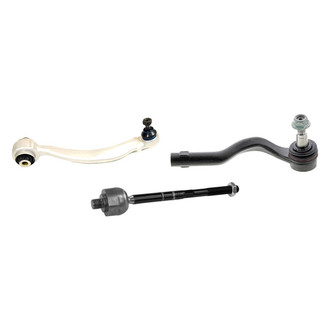 Mevotech® - Supreme™ Front Driver Side Lower Control Arm with Ball Joint and Tie Rod End Kit