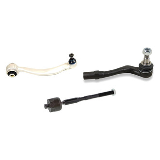 Mevotech® - Supreme™ Front Driver Side Lower Control Arm with Ball Joint and Tie Rod End Kit