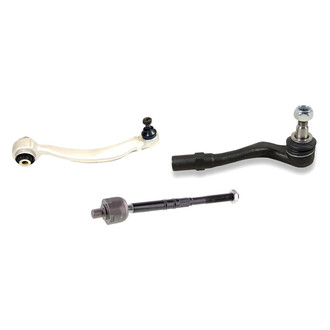 Mevotech® - Supreme™ Front Driver Side Lower Control Arm with Ball Joint and Tie Rod End Kit