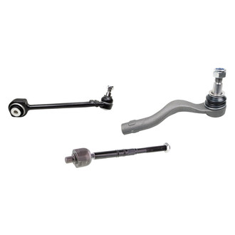 Mevotech® - Supreme™ Front Driver Side Lower Control Arm with Ball Joint and Tie Rod End Kit
