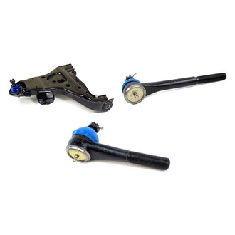 Mevotech® - Supreme™ Front Driver Side Lower Control Arm with Ball Joint and Tie Rod End Kit