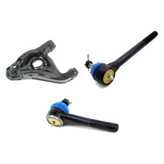 Mevotech® - Supreme™ Front Driver Side Lower Control Arm with Ball Joint and Tie Rod End Kit