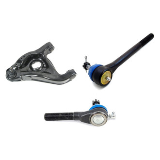 Mevotech® - Supreme™ Front Driver Side Lower Control Arm with Ball Joint and Tie Rod End Kit