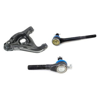 Mevotech® - Supreme™ Front Driver Side Lower Control Arm with Ball Joint and Tie Rod End Kit