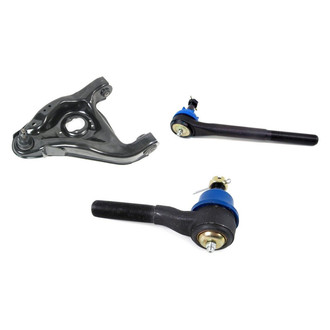 Mevotech® - Supreme™ Front Driver Side Lower Control Arm with Ball Joint and Tie Rod End Kit