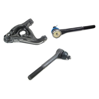Mevotech® - Supreme™ Front Driver Side Lower Control Arm with Ball Joint and Tie Rod End Kit