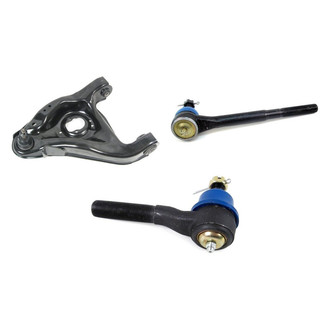 Mevotech® - Supreme™ Front Driver Side Lower Control Arm with Ball Joint and Tie Rod End Kit