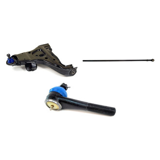 Mevotech® - Supreme™ Front Driver Side Lower Control Arm with Ball Joint and Tie Rod End Kit