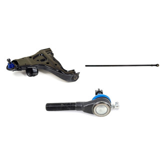 Mevotech® - Supreme™ Front Driver Side Lower Control Arm with Ball Joint and Tie Rod End Kit