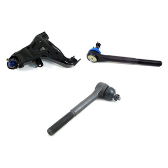 Mevotech® - Supreme™ Front Driver Side Lower Control Arm with Ball Joint and Tie Rod End Kit