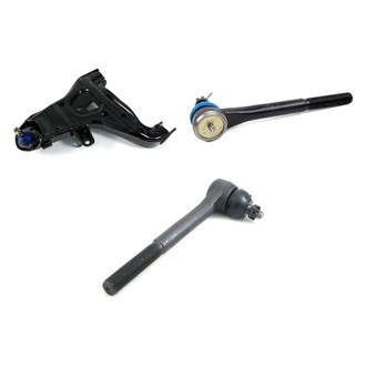Mevotech® - Supreme™ Front Driver Side Lower Control Arm with Ball Joint and Tie Rod End Kit