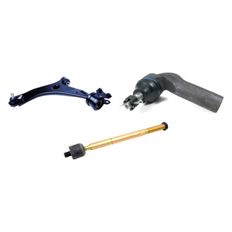 Mevotech® - Original Grade™ Front Driver Side Lower Control Arm with Ball Joint and Tie Rod End Kit