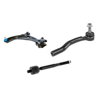 Mevotech® - Original Grade™ Front Driver Side Lower Control Arm with Ball Joint and Tie Rod End Kit