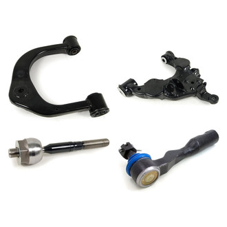 Mevotech® - Supreme™ Front Driver Side Lower and Upper Control Arm and Tie Rod End Kit
