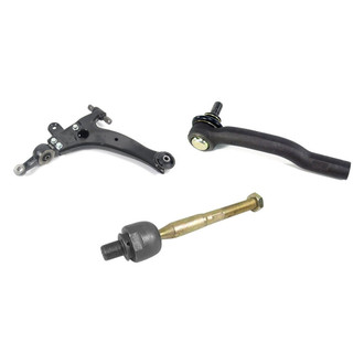 Mevotech® - Supreme™ Front Driver Side Lower Control Arm and Tie Rod End Kit