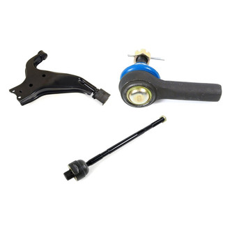 Mevotech® - Supreme™ Front Driver Side Lower Control Arm and Tie Rod End Kit