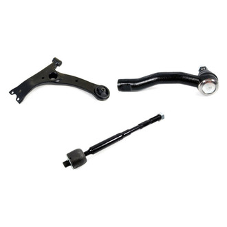 Mevotech® - Supreme™ Front Driver Side Lower Control Arm and Tie Rod End Kit