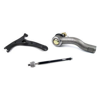 Mevotech® - Supreme™ Front Driver Side Lower Control Arm and Tie Rod End Kit