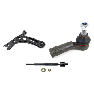 Mevotech® - Supreme™ Front Driver Side Lower Control Arm and Tie Rod End Kit