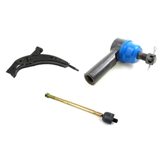 Mevotech® - Supreme™ Front Driver Side Lower Control Arm and Tie Rod End Kit