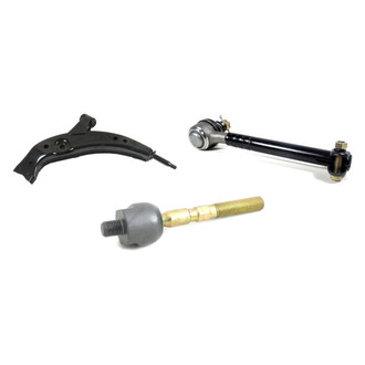 Mevotech® - Supreme™ Front Driver Side Lower Control Arm and Tie Rod End Kit