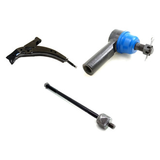 Mevotech® - Supreme™ Front Driver Side Lower Control Arm and Tie Rod End Kit
